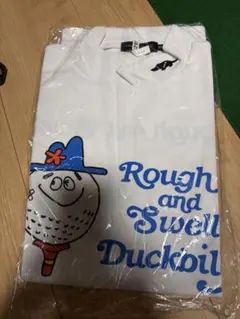 ラフ＆スウェル　ゴルフウェア　モックネック　ブルー　ニコちゃん　早い者勝ち　新品 ラフ＆スウェル ゴルフウェア モックネック ブルー ニコちゃん 早い者