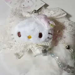 ハローキティ ぬいぐるみキーホルダー　バッグチャームフォレスト