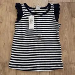 【Baby GAP】リブノースリーブ トップス ピンク 90cm