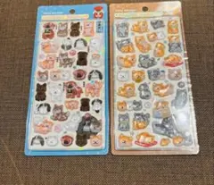 【正規品】和柄新作　ボンボンドロップシール　2枚柴犬　土佐犬