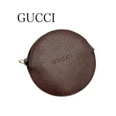 GUCCI グッチ 本革 丸型 コインケース 小銭入れ ウォレット 財布