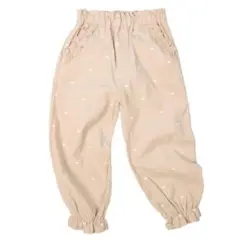 赤ちゃん本舗 １０分丈 フリル コーデュロイ ベージュ