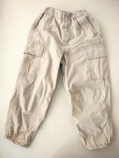 UNIQLO キッズ カーゴパンツ 120 2点セット（ホワイト、ベージュ）