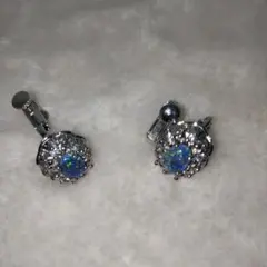 た*ご様 【ジャンク品】オパール　クリスタル　シルバー　イヤリング