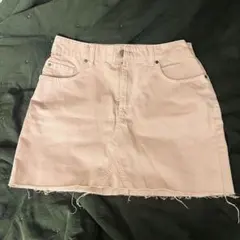 ROXY 春色ミニスカート　裾切りっぱなし