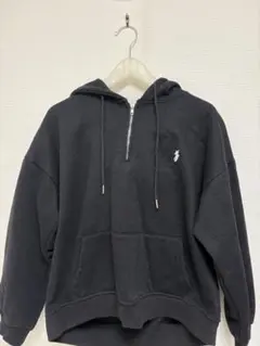 黒 フード付き スウェット Lサイズ
