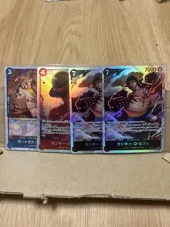 ワンピース カードゲーム ルフィ　SR エース　プロモ　4枚セット