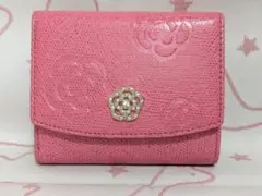 CLATHAS　三つ折り財布　がま口　濃いめのピンクのサムネイル