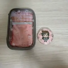 セガラッキーくじ 名探偵コナン E賞 ポーチとJ賞缶バッチ(１個)