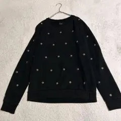 ZARA トレーナー スウェット タイガー スタッズ 虎 黒 ブラック M