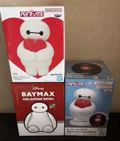 ディズニーキャラクター ベイマックス　フィギュア2点とメラミンボウル　セット