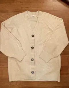 grove ニットカーディガン クリーム色 長袖