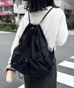 CLEA ドローコードナップサック/リュック　ブラック