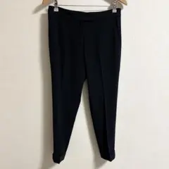 yori セレモニーピンタックパンツ 34 ネイビー - メルカリ