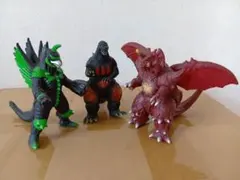 ゴジラ フィギュア 3体セット（ゴジラ　ガイガン　デストロイヤ）のサムネイル