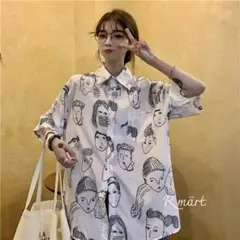 面白シャツ　ギャグ　ネタシャツ　オーバーサイズ　ゆる着　被らない