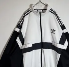 adidas トレフォイルロゴ　切り替えデザイン　トラックジャケット