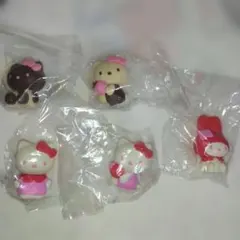 ハローキティ・マイメロディ 5体セット　消しゴム