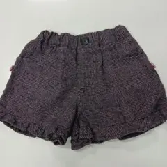 チェック柄ハーフパンツ ウエストゴム