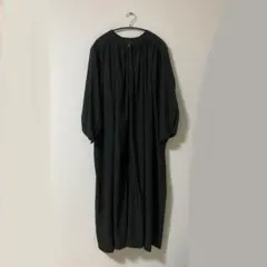 AS KNOW AS PINKY ブラック ロングワンピース