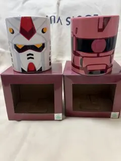 マグカップ2種セット RX-78-2 ガンダム & シャア専用ザク 箱あり