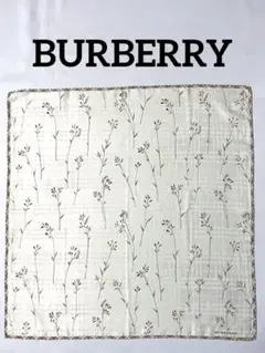 BURBERRY バーバリー 小花プリント　ハンカチ　スカーフ　約56cm四方
