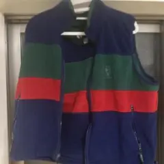 Eddie Bauer EBTEK ボアベスト ネイビー グリーン レッド