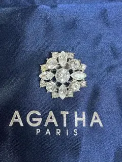 AGATHA ブローチ お花 シルバーストーンのサムネイル