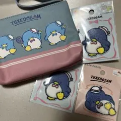 タキシードサム ポーチ パイルワッペン セット
