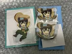 鬼滅の刃 実りの秋まつり 2025 嘴平伊之助 缶バッジ アクリルスタンド