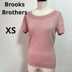 Brooks Brothers 半袖ニット XS ピンク メリノウール100%のサムネイル