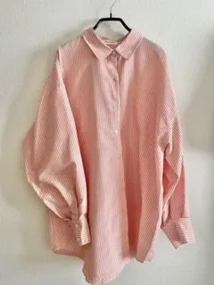 summer neat オーバーサイズ ストライプ シャツ