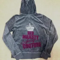 JUICY COUTURE 王冠ロゴ トップス グレー XL
