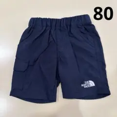 美品　THE NORTH FACE ハーフパンツ ネイビー　80のサムネイル