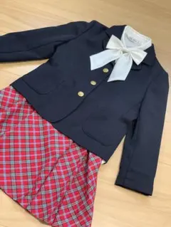 女の子 フォーマル スーツ 130 結婚式 入学式 ４点セット