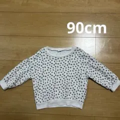 90cm 小鹿柄　トレーナー