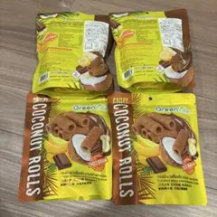 GreenVille Coconut Rolls チョコバナナ45g 4つセットのサムネイル