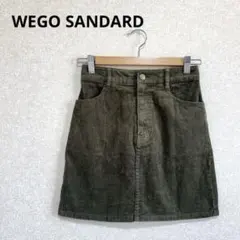 WEGO SANDARD コーデュロイタイトミニスカート バックゴム カーキ S