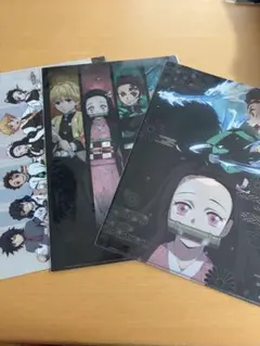 鬼滅の刃 A4クリアファイル 3枚セット