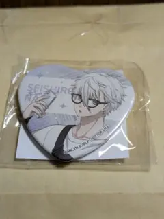 ブルーロック日常ハート型缶バッジ　凪誠士郎