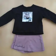 アナップ　長袖トップスとショートパンツセット