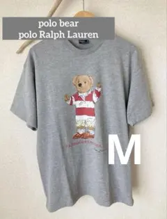 ポロラルフローレン　ポロベアTシャツ　90sヴィンテージ　グレー　Mサイズ