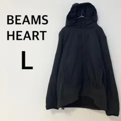 ビームスハート ナイロンジャケット 【L】中綿 ブラック
