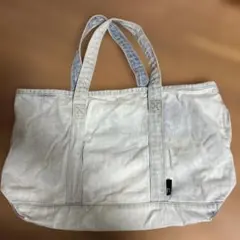 루트 데님 토트 백 라이트 블루