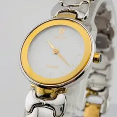 SEIKO エクセリーヌ ダイヤ シェル 4N20-1060 腕時計 電池交換済 SEIKO エクセリーヌ ダイヤ シェル 4N20-1060 腕時計 電池交換済