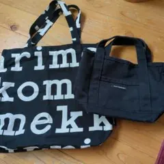 marimekko ロゴ トートバッグ　セット
