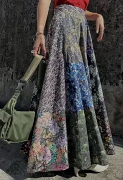 2026年最新】Ameri VINTAGE FLOWER PATCHWORK PLEATED SKIRTの人気