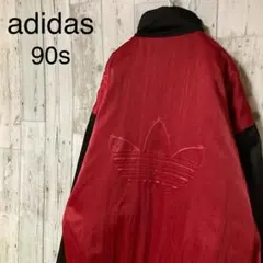 90s adidas アディダス ナイロンジャケット ブルゾン サイズL相当