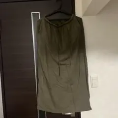 GU オリーブ色 ロングスカート Lサイズ
