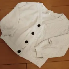 ホワイト カーディガン サイズ130